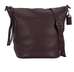 Duffle Bucket Bag, Leather, Burgundy, MIC, DB, 3*